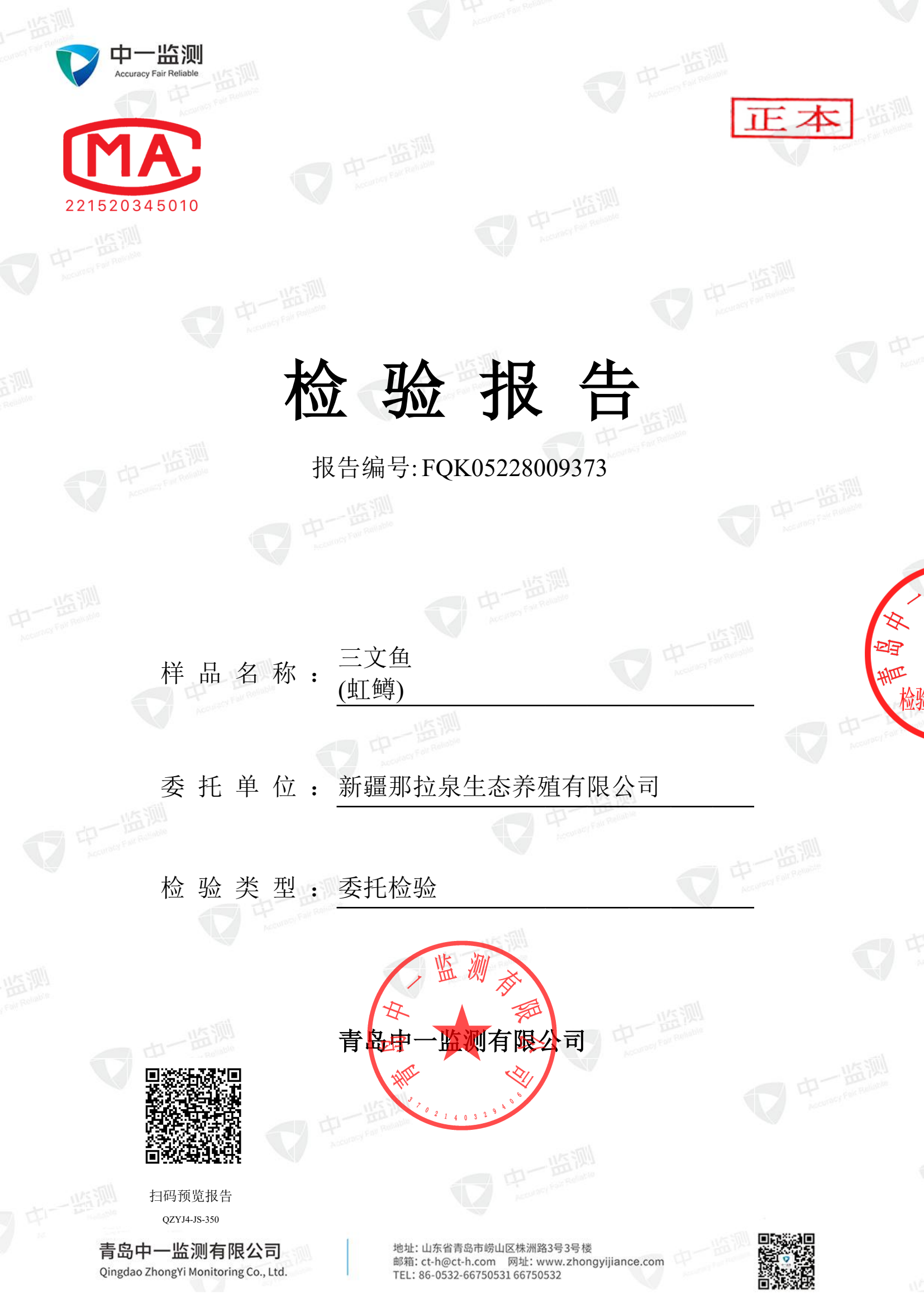 检验报告